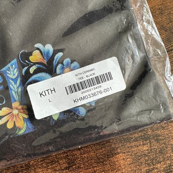 NEW Kith Ceramic T-Shirt in Black - Size Large - SOLD OUT - Picture 2 of 4